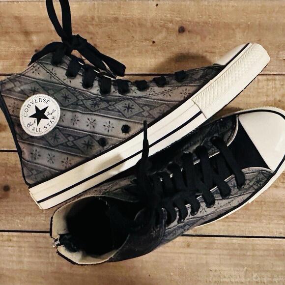 NEW CONVERSE  CT Jasper Batik Back Zipper Hi Top Shoes - Picture 1 of 9